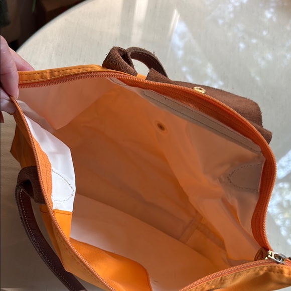 Longchamp Orange and Brown Women's Tote Bag - Picture 4 of 7
